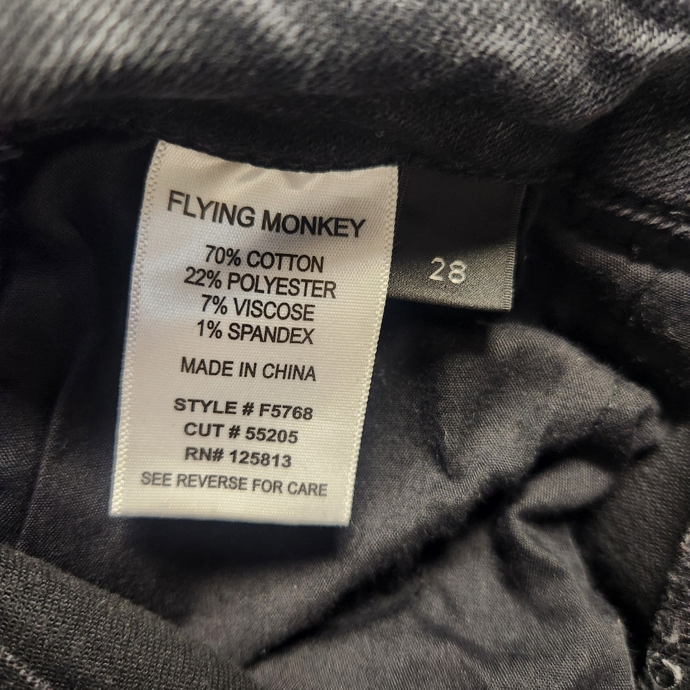 Flying Monkey Black Wide Leg Jeans - Picture 5 of 7